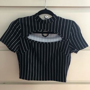 XS striped shirt with an opening in the chest 😁